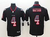 Nike Texans 4 Deshaun Watson Black USA Flag Fashion Color Rush Limited Jersey,baseball caps,new era cap wholesale,wholesale hats